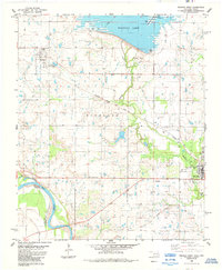 Waurika West 1984 topographic map thumbnail