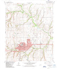 Weatherford 1985 topographic map thumbnail