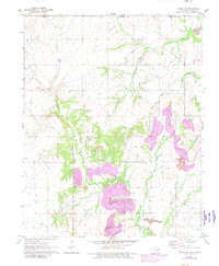 Welch NW 1971 topographic map thumbnail
