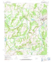 Weleetka 1967 topographic map thumbnail