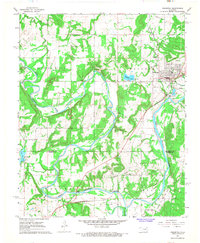 Weleetka 1967 topographic map thumbnail