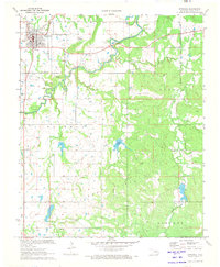 Wetumka 1971 topographic map thumbnail