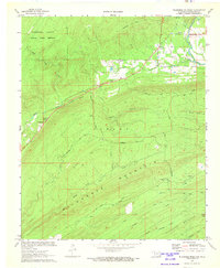 Wildhorse Mountain 1972 topographic map thumbnail