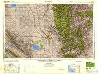 Bakersfield 1948 topographic map thumbnail