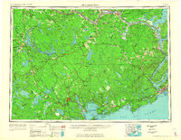 Fredericton topographic map thumbnail