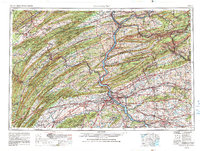 Harrisburg 1957 topographic map thumbnail