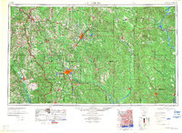 Hattiesburg 1984 topographic map thumbnail