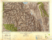 Mariposa 1947 topographic map preview
