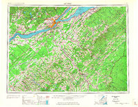 Quebec 1962 topographic map thumbnail