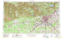 San Antonio 1954 topographic map thumbnail