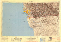 San Diego 1954 topographic map thumbnail