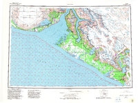 Yakutat 1959 topographic map thumbnail