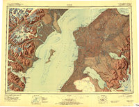 Kenai 1950 topographic map thumbnail