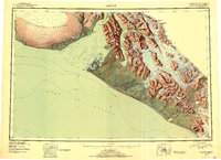 Yakutat 1951 topographic map thumbnail