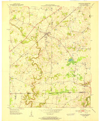 Allensville 1950 topographic map thumbnail