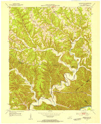 Amandaville 1953 topographic map thumbnail
