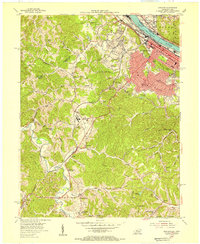 Ashland 1953 topographic map thumbnail