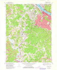 Ashland 1968 topographic map thumbnail