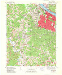 Ashland 1968 topographic map thumbnail