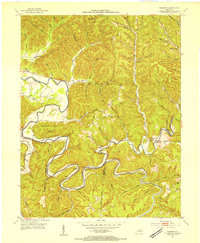 Bangor 1953 topographic map thumbnail