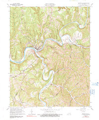 Beattyville 1961 topographic map thumbnail