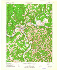 Beattyville 1961 topographic map thumbnail