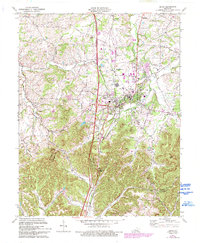 Berea 1970 topographic map thumbnail