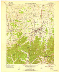 Berea 1952 topographic map thumbnail