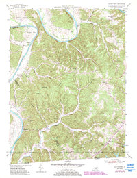 Blacks Ferry 1954 topographic map thumbnail