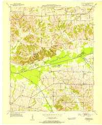 Blandville 1951 topographic map thumbnail