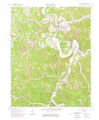 Booneville 1961 topographic map thumbnail