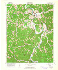 Booneville 1961 topographic map thumbnail