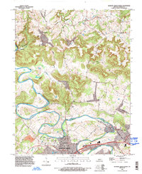 Bowling Green North 1993 topographic map thumbnail