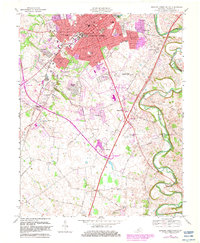 Bowling Green South 1968 topographic map thumbnail