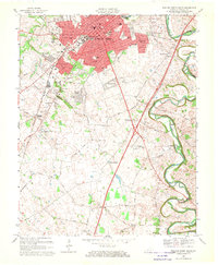 Bowling Green South 1968 topographic map thumbnail