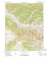 Bradfordsville NE 1953 topographic map thumbnail