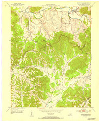 Bradfordsville 1952 topographic map thumbnail