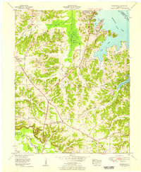 Briensburg 1955 topographic map thumbnail