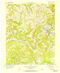 Brownsville 1954 topographic map thumbnail