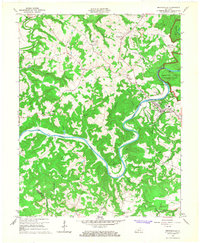 Brownsville 1965 topographic map thumbnail
