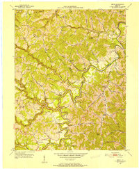 Bruin 1950 topographic map thumbnail