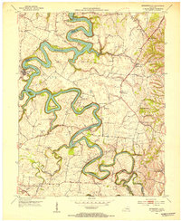 Bryantsville 1950 topographic map thumbnail