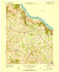 Burlington 1951 topographic map thumbnail