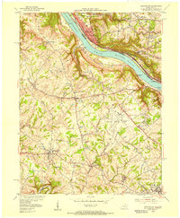 Burlington 1955 topographic map thumbnail