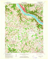 Burlington 1961 topographic map thumbnail