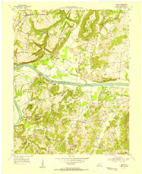 Burna 1954 topographic map thumbnail