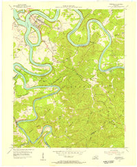Burnside 1954 topographic map thumbnail