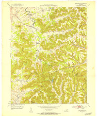 Burtonville 1951 topographic map thumbnail