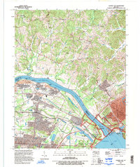 Calvert City 1993 topographic map thumbnail