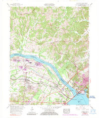 Calvert City 1958 topographic map thumbnail